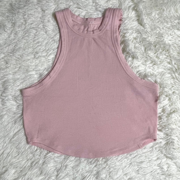 Lululemon Hold Tight Crop Tank Top-Flush Pink - Picture 2 of 7